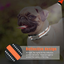 Load image into Gallery viewer, Nylon Dog Collar Personalized Pet Collar Engraved ID Tag Nameplate Reflective for Small Medium Large Dogs Pitbull Pug