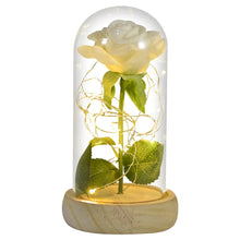 Load image into Gallery viewer, Beauty and The Beast Preserved Roses In Glass Galaxy Rose Flower LED Light