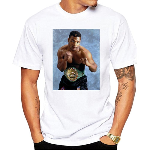 Fashion Mike Tyson Poster Printed Casual T-Shirt